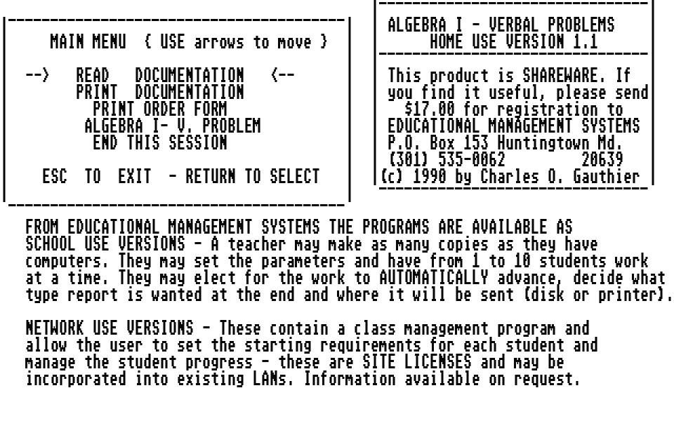 Algebra I - Verbal Problems — screenshot 1